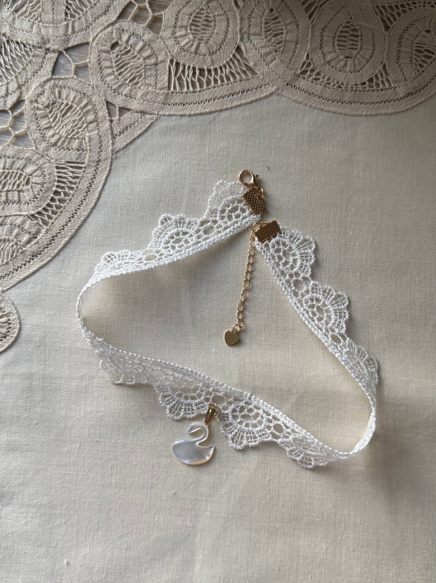 Swan Lace Choker